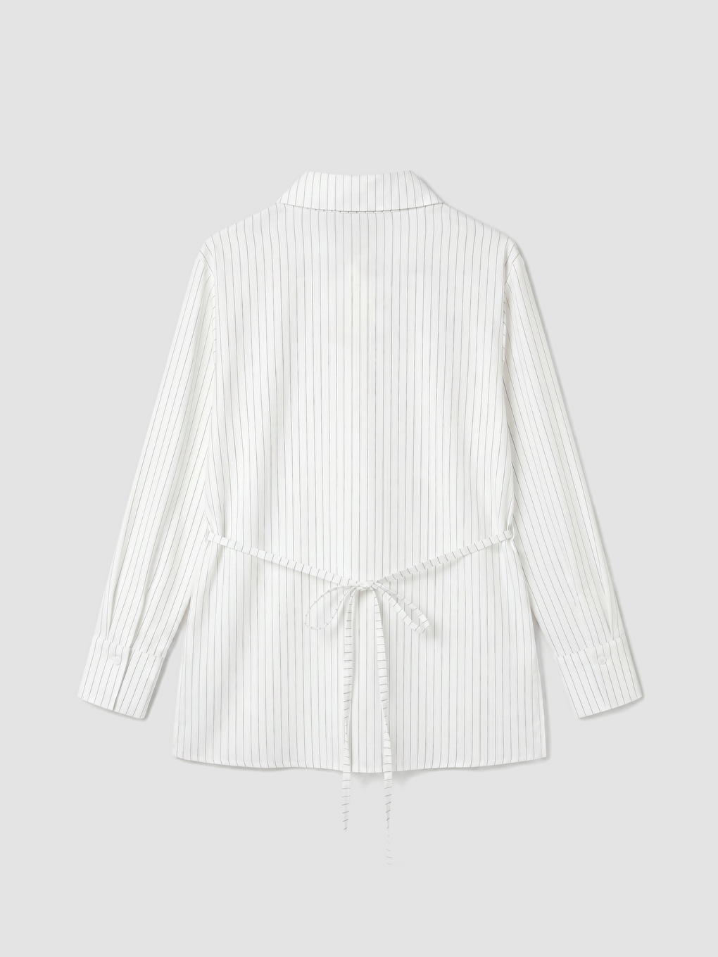Striped Lace Detailed Women's Shirt-6