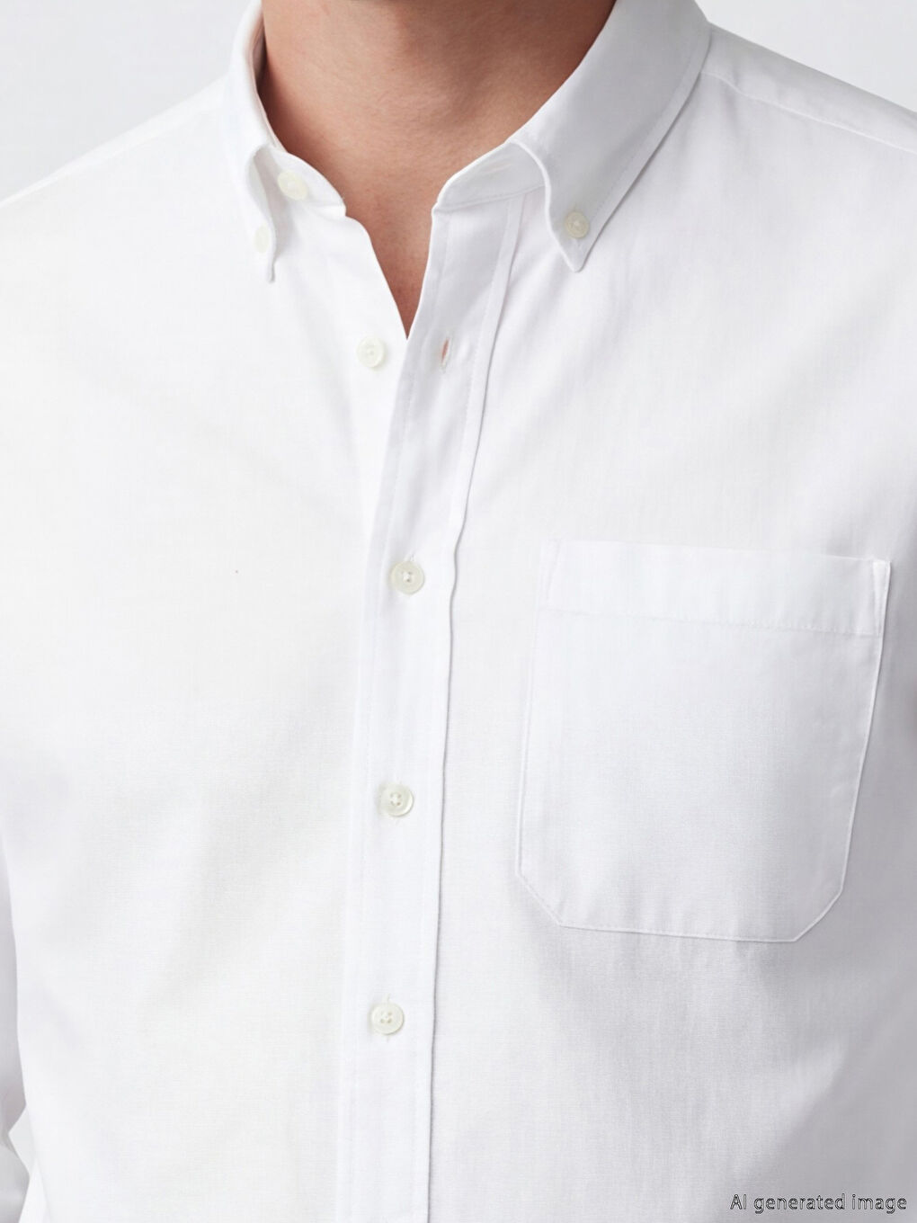 Beyaz Regular Fit Keten Karışımlı Erkek Gömlek-2