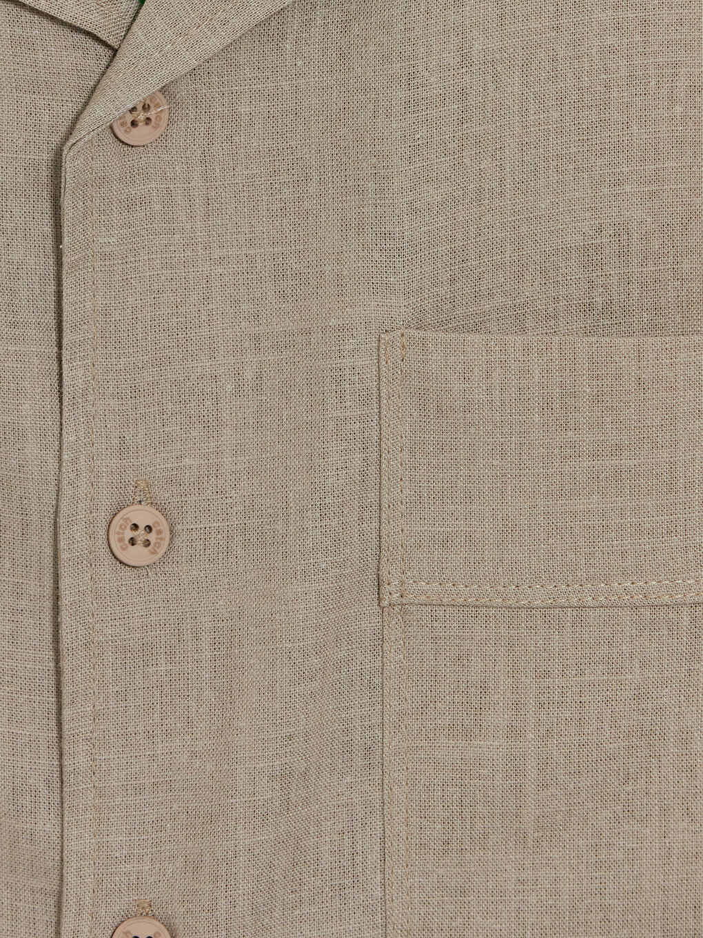 Bej Regular Fit Erkek Gömlek-2