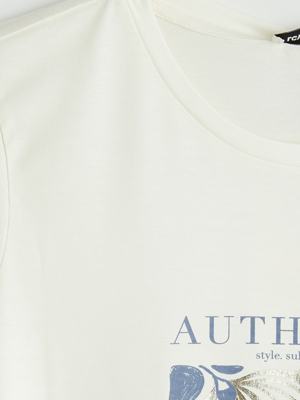 Crew Neck Printed Women's T-shirt-2