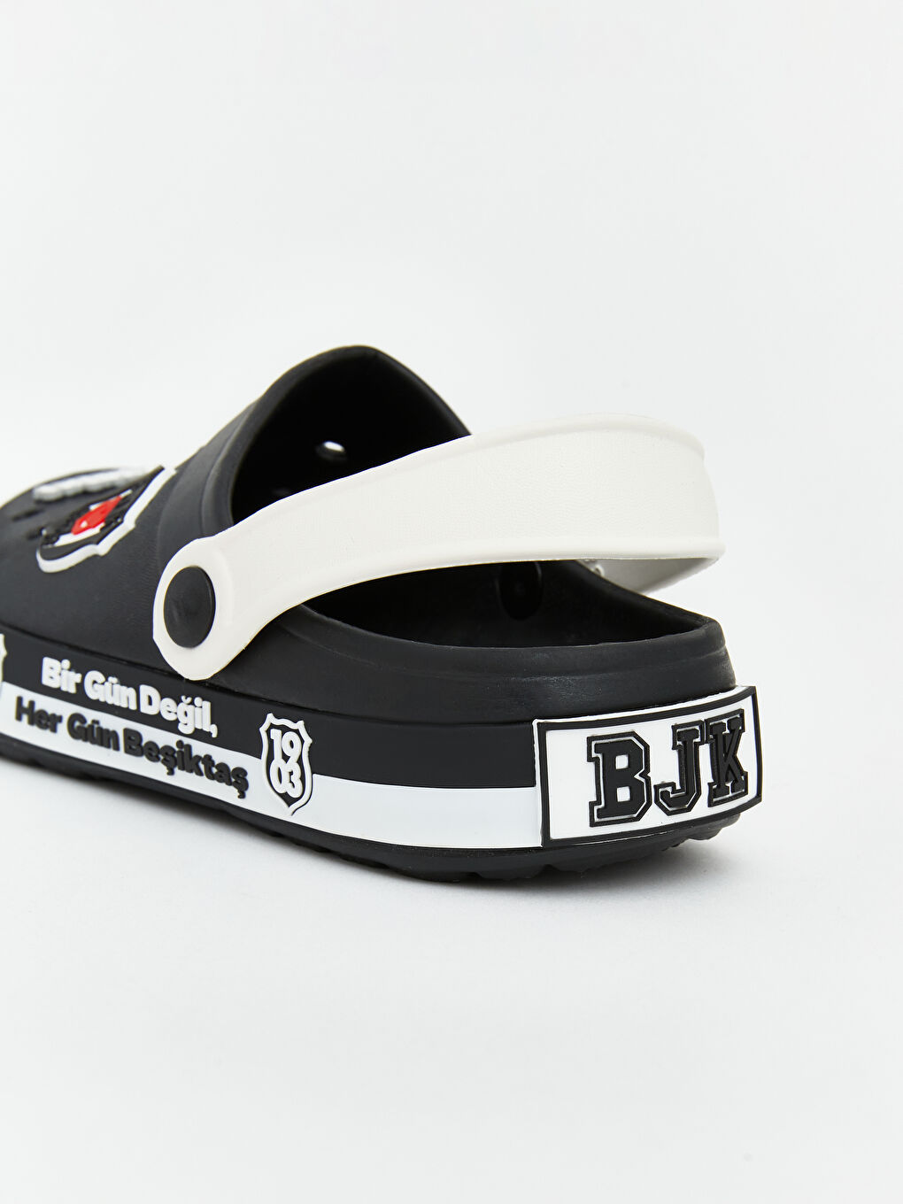 Siyah Beşiktaş Baskılı Erkek Çocuk Sandalet-3