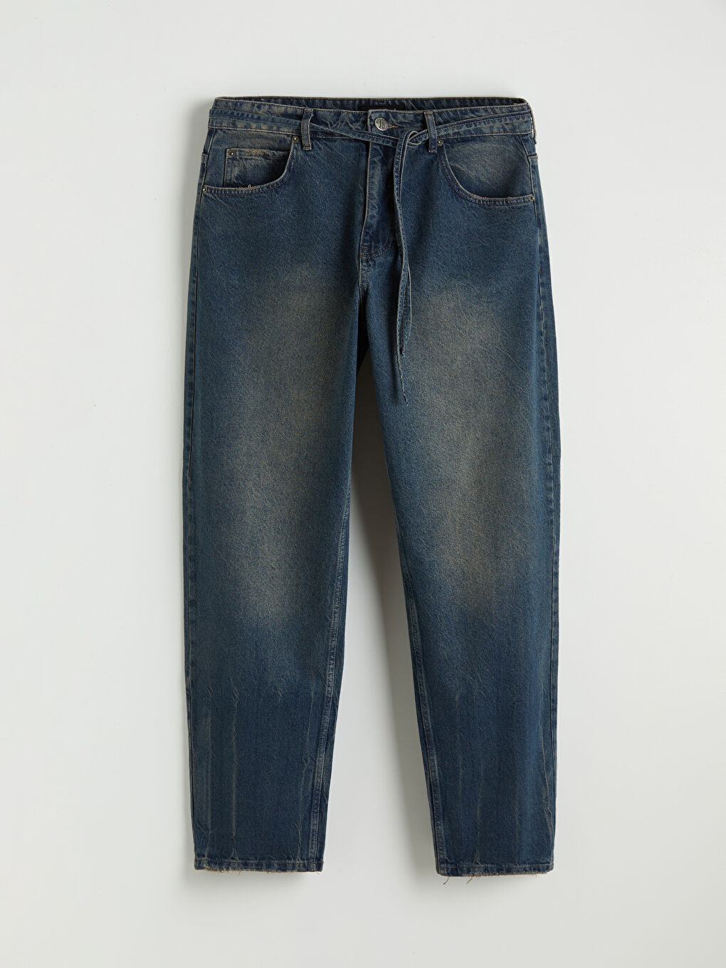 İndigo Baggy Fit Erkek Jean Pantolon