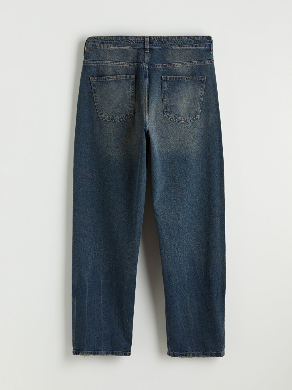 İndigo Baggy Fit Erkek Jean Pantolon-1