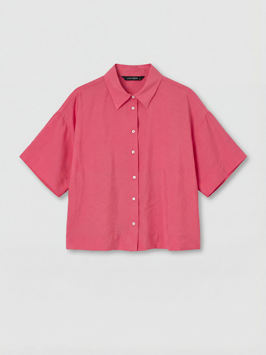 Pembe Modal Karışımlı Kadın Gömlek