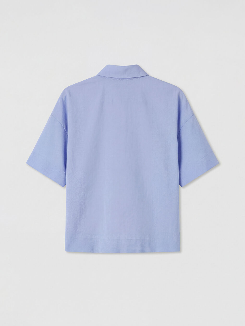 Lila Modal Karışımlı Kadın Gömlek-1