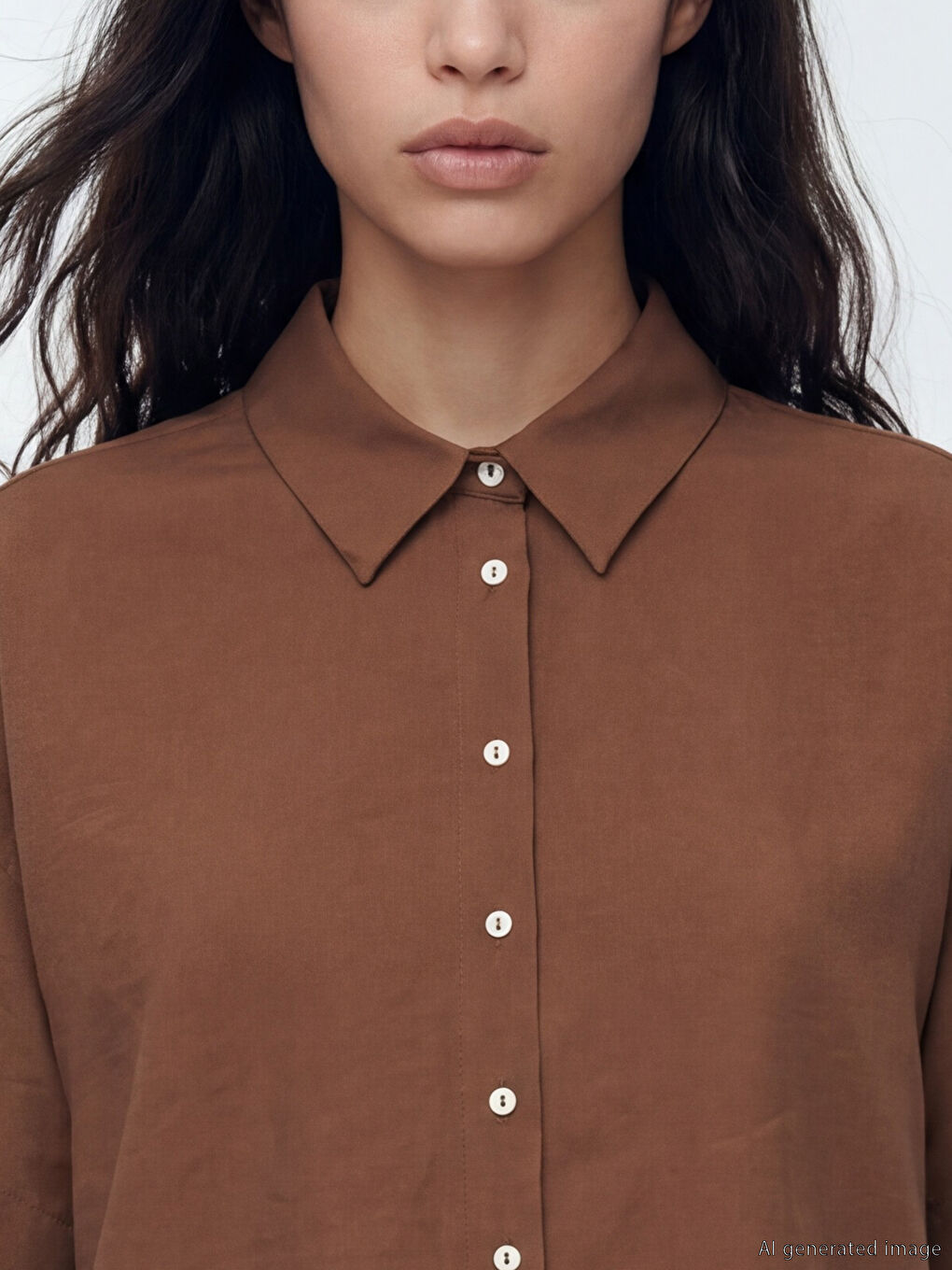 Πουκάμισο από μίγμα μοντάλ για γυναίκες-2