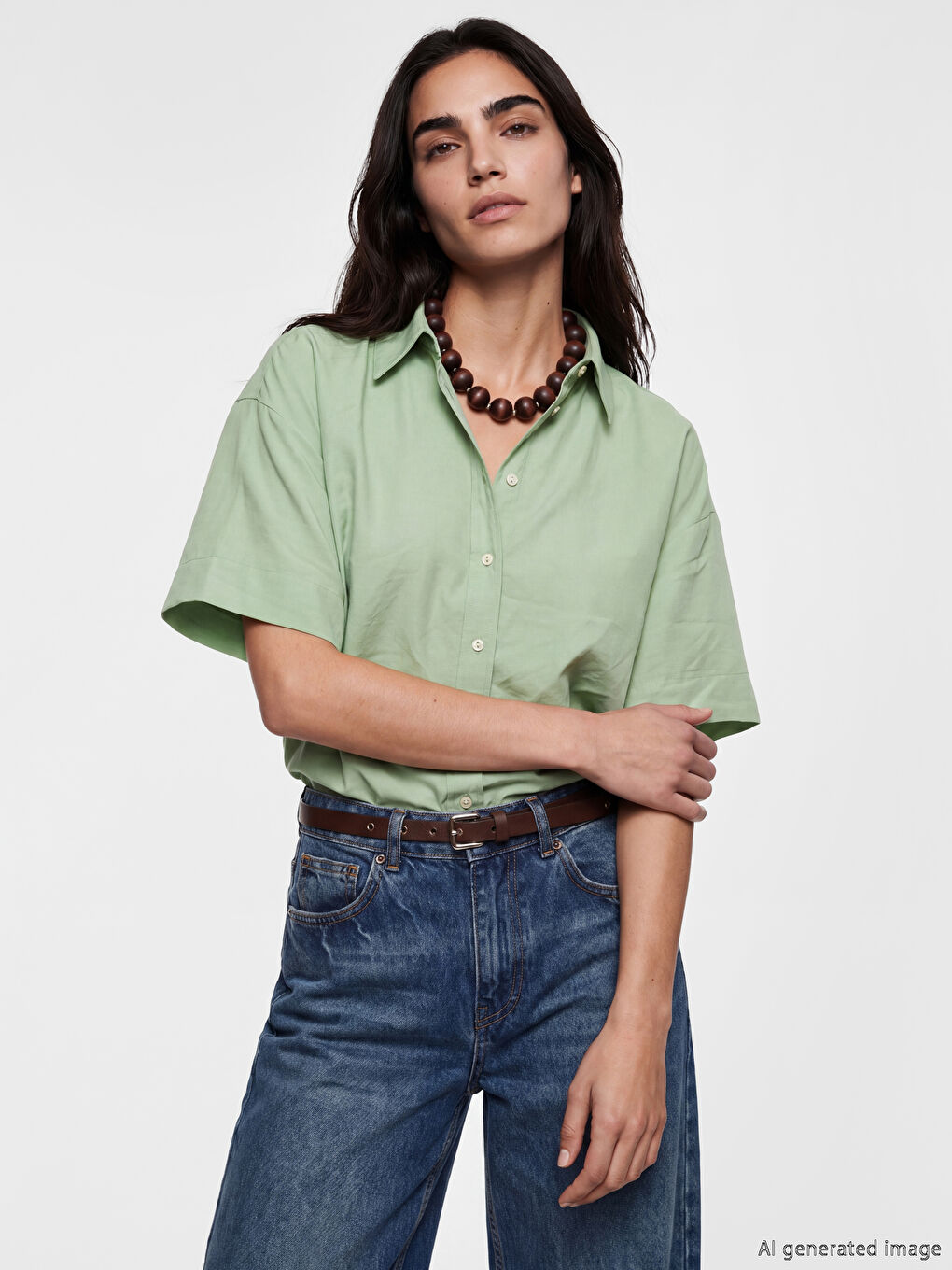 Πουκάμισο από μίγμα μοντάλ για γυναίκες