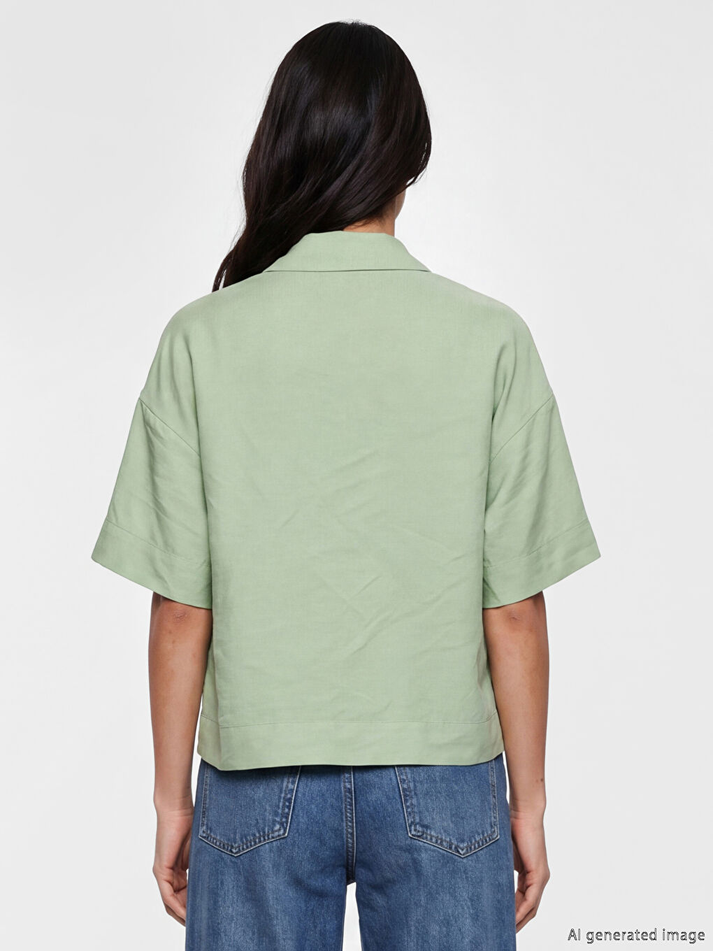 Πουκάμισο από μίγμα μοντάλ για γυναίκες-3