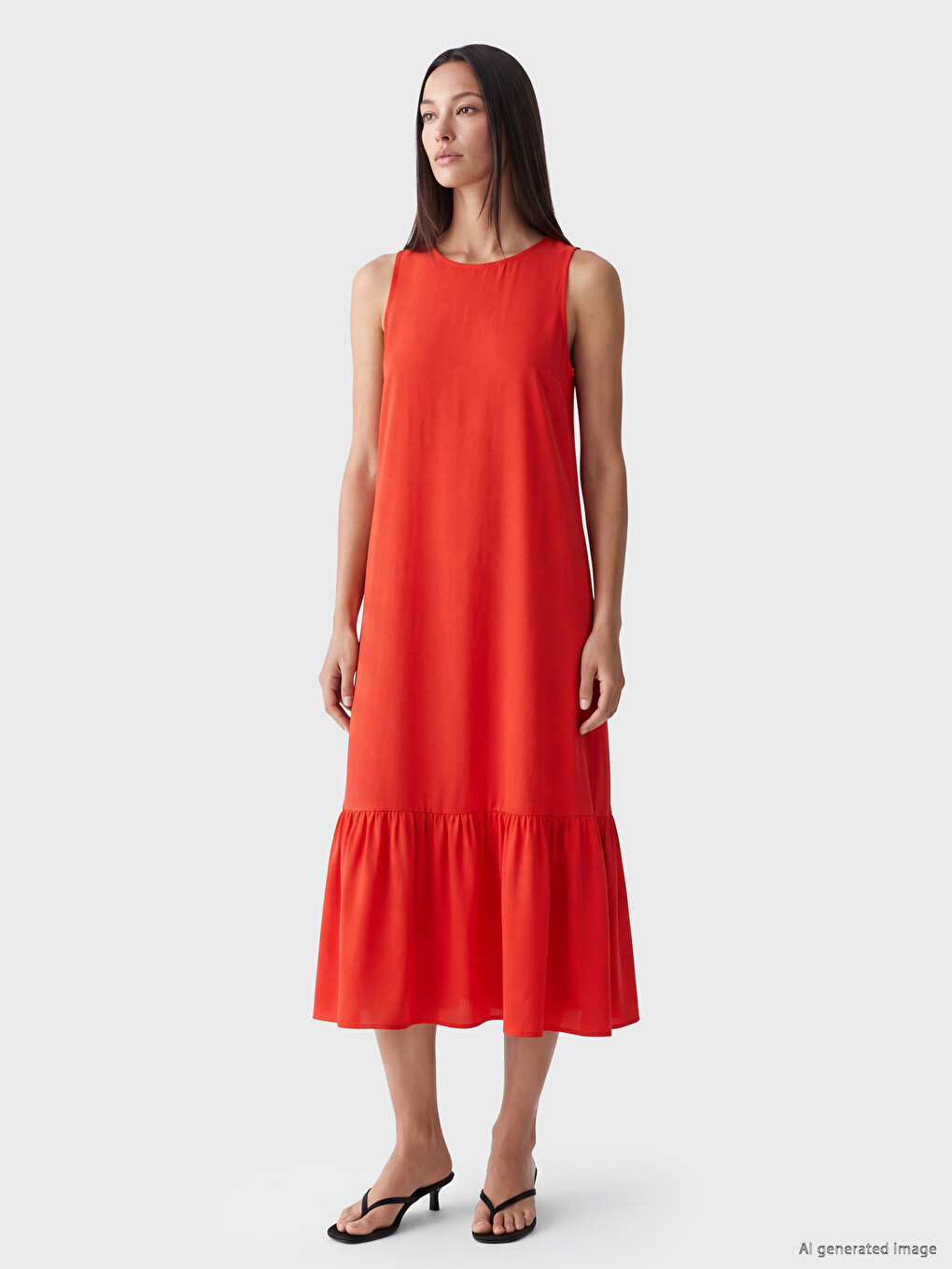 Woman Red Dress