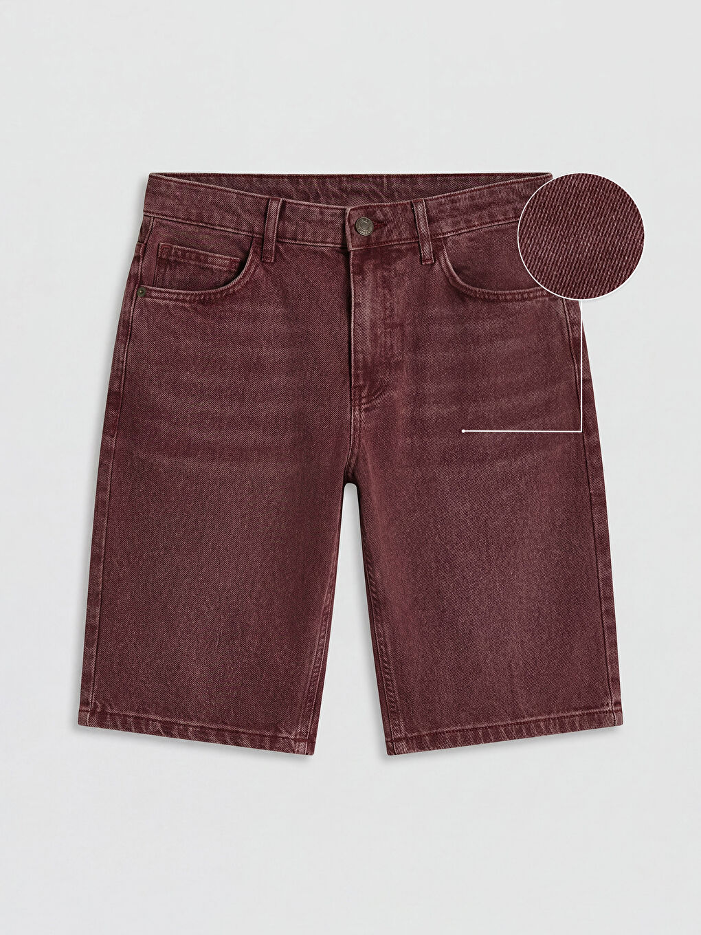 Pembe Regular Fit Erkek Jean Şort