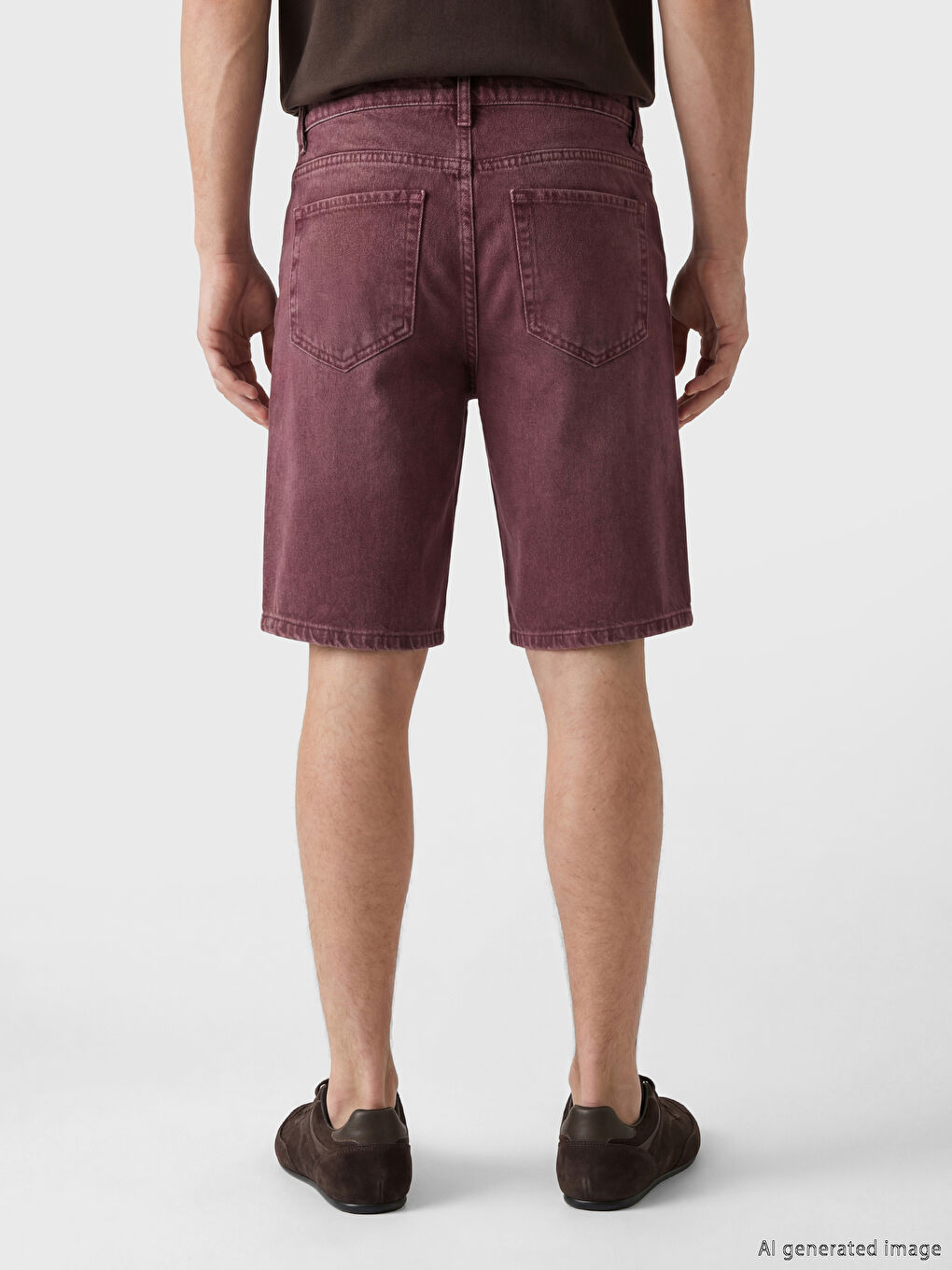 Regular Fit Men's Denim Shorts-3