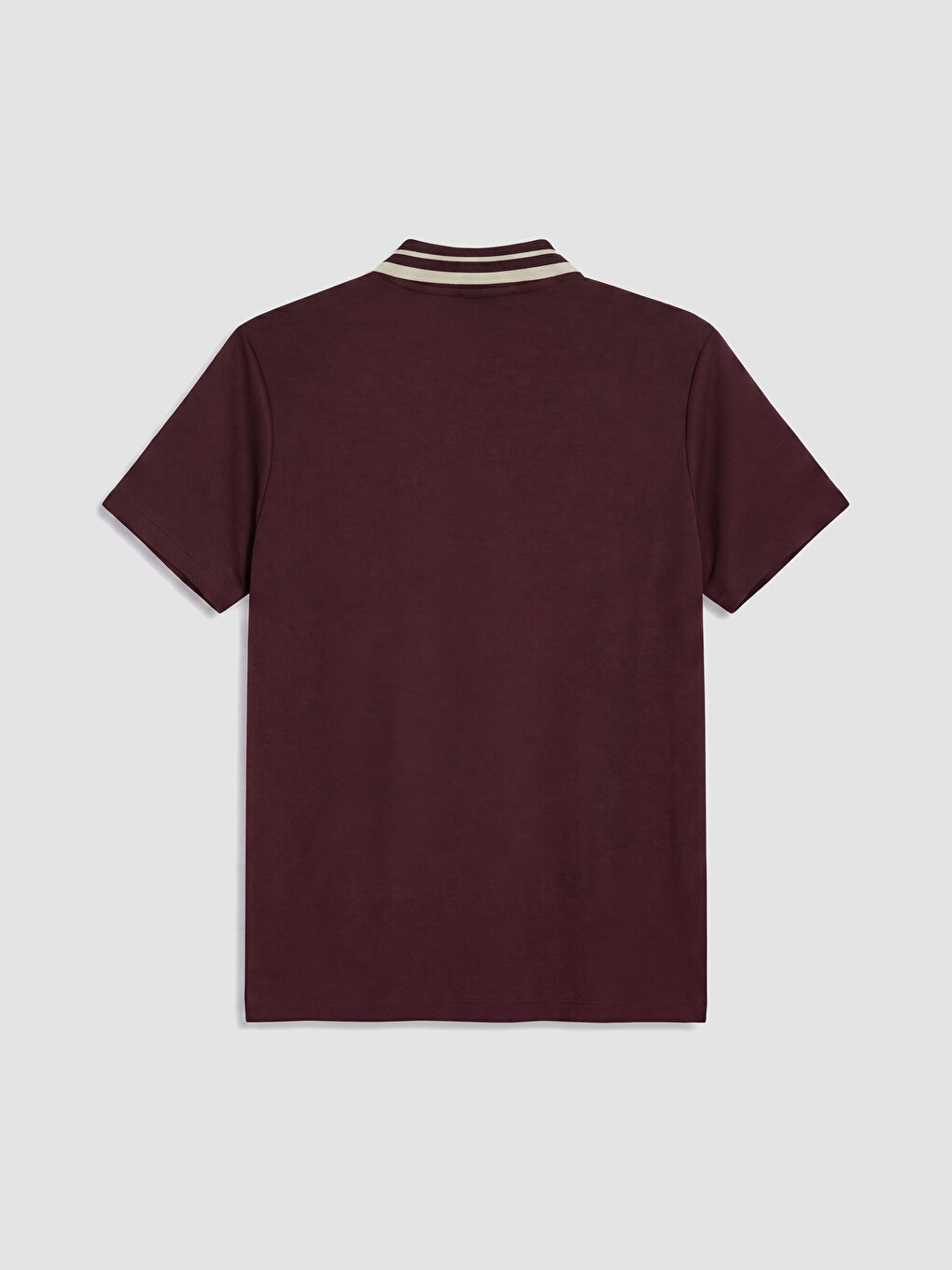 Mürdüm Polo Yaka Kadın Tişört-1