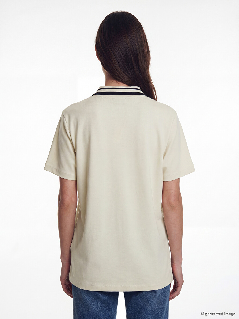 T-shirt për femra me jakë polo-3
