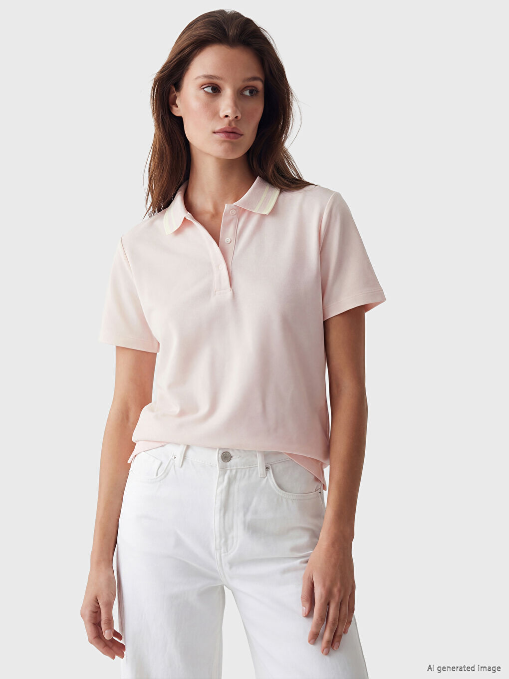 Polo Collar Women's T-Shirt