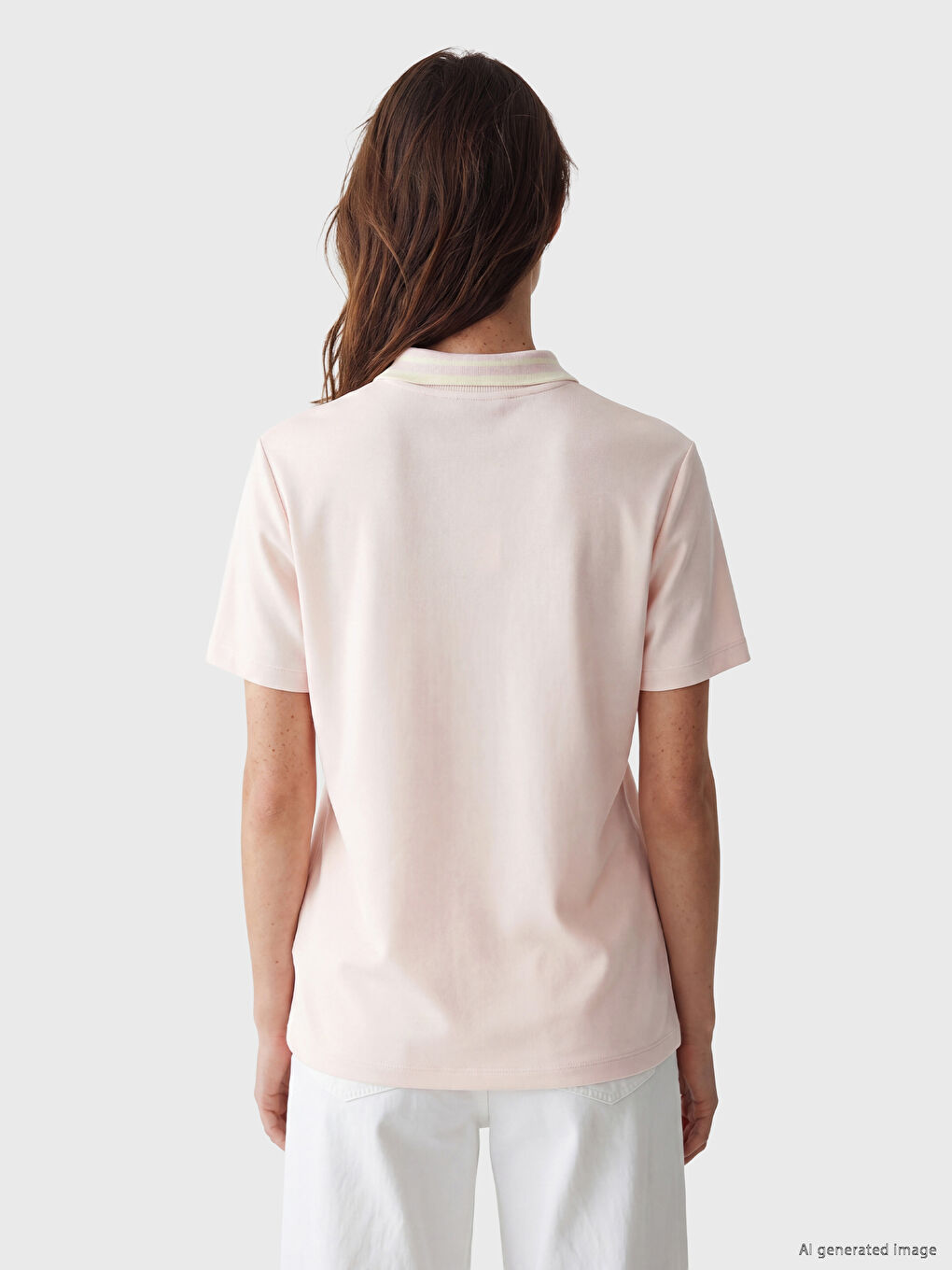 Polo Collar Women's T-Shirt-3