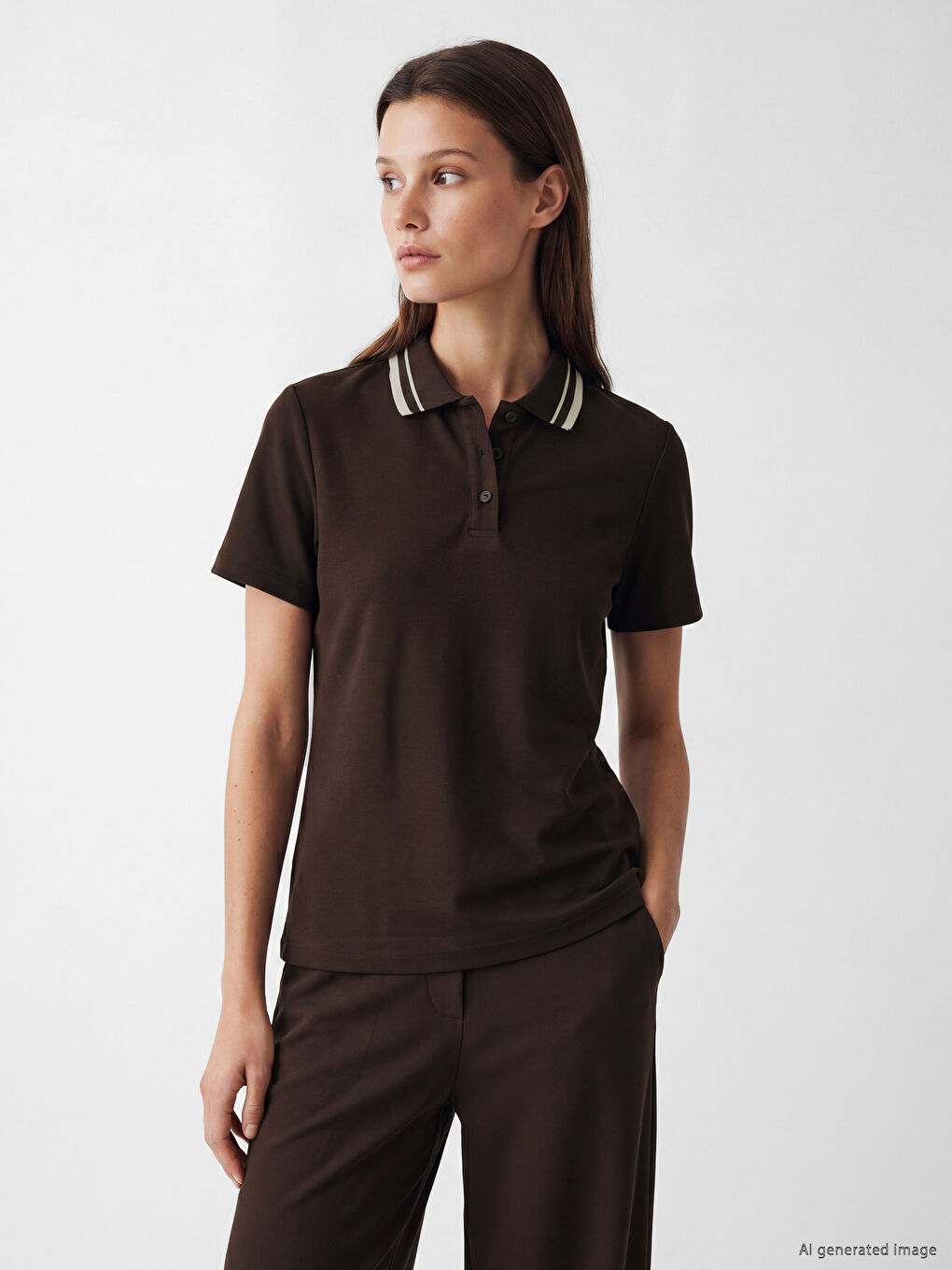 Polo Collar Women's T-Shirt