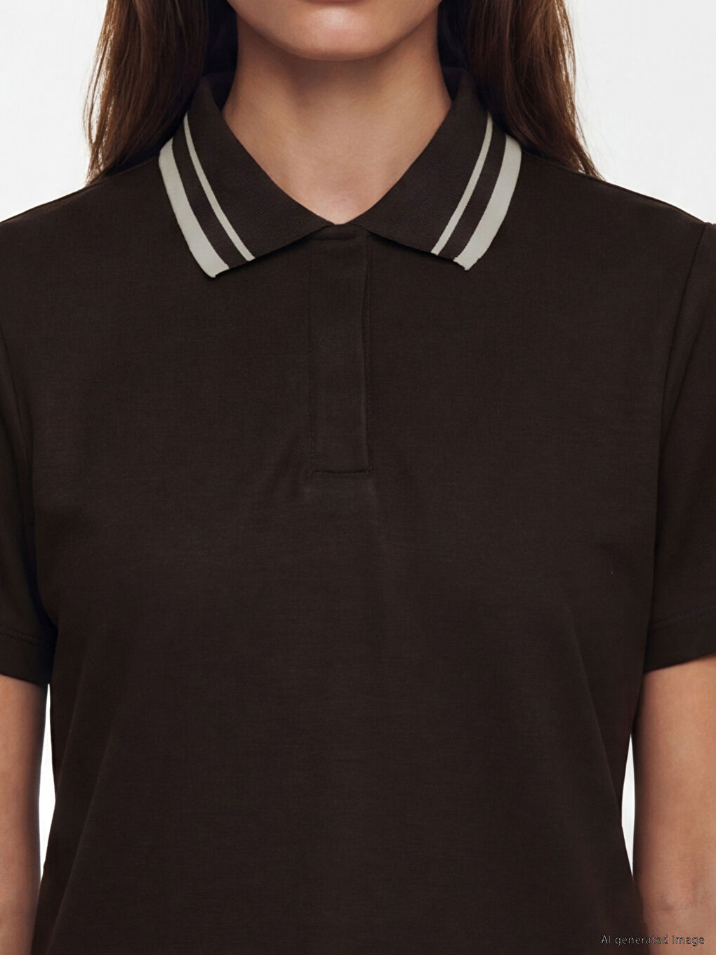 Polo Collar Women's T-Shirt-2