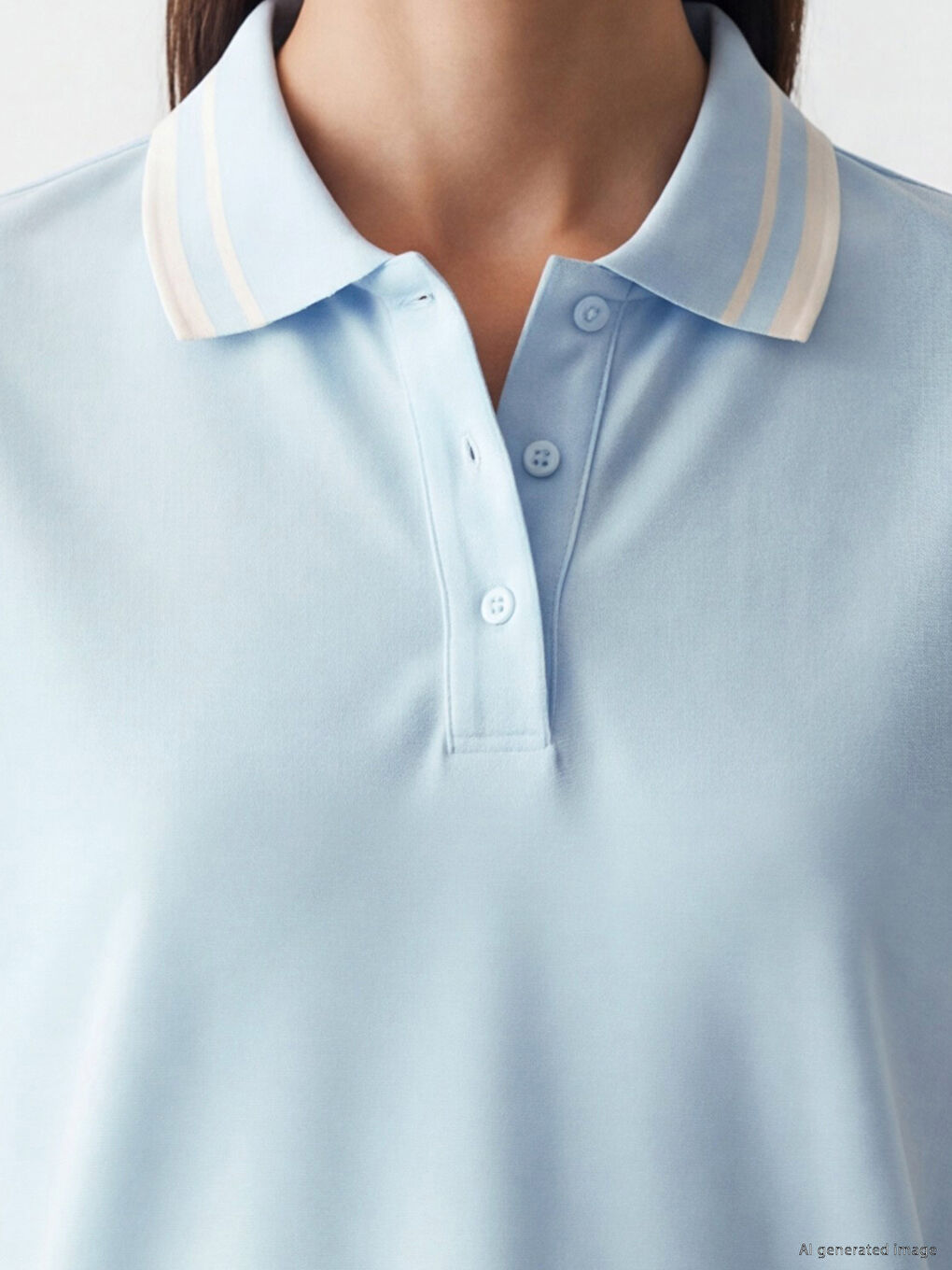 Polo Collar Women's T-Shirt-2