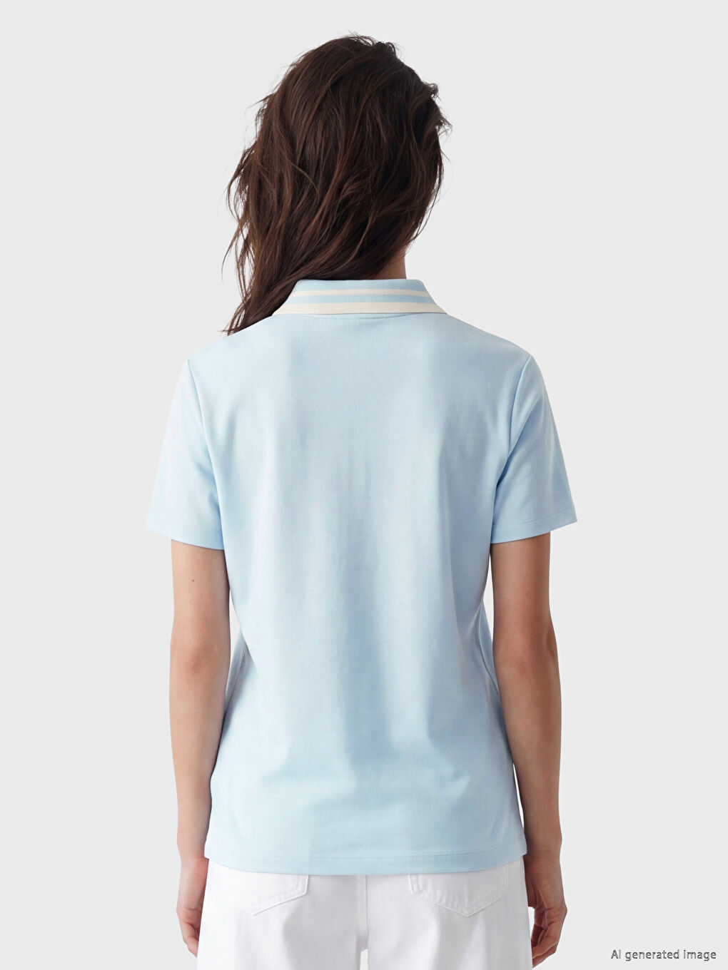 Polo Collar Women's T-Shirt-3