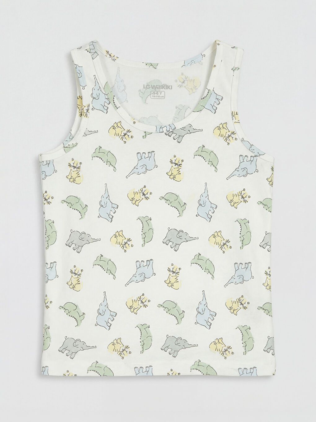 Ekru Bisiklet Yaka Erkek Çocuk Atlet