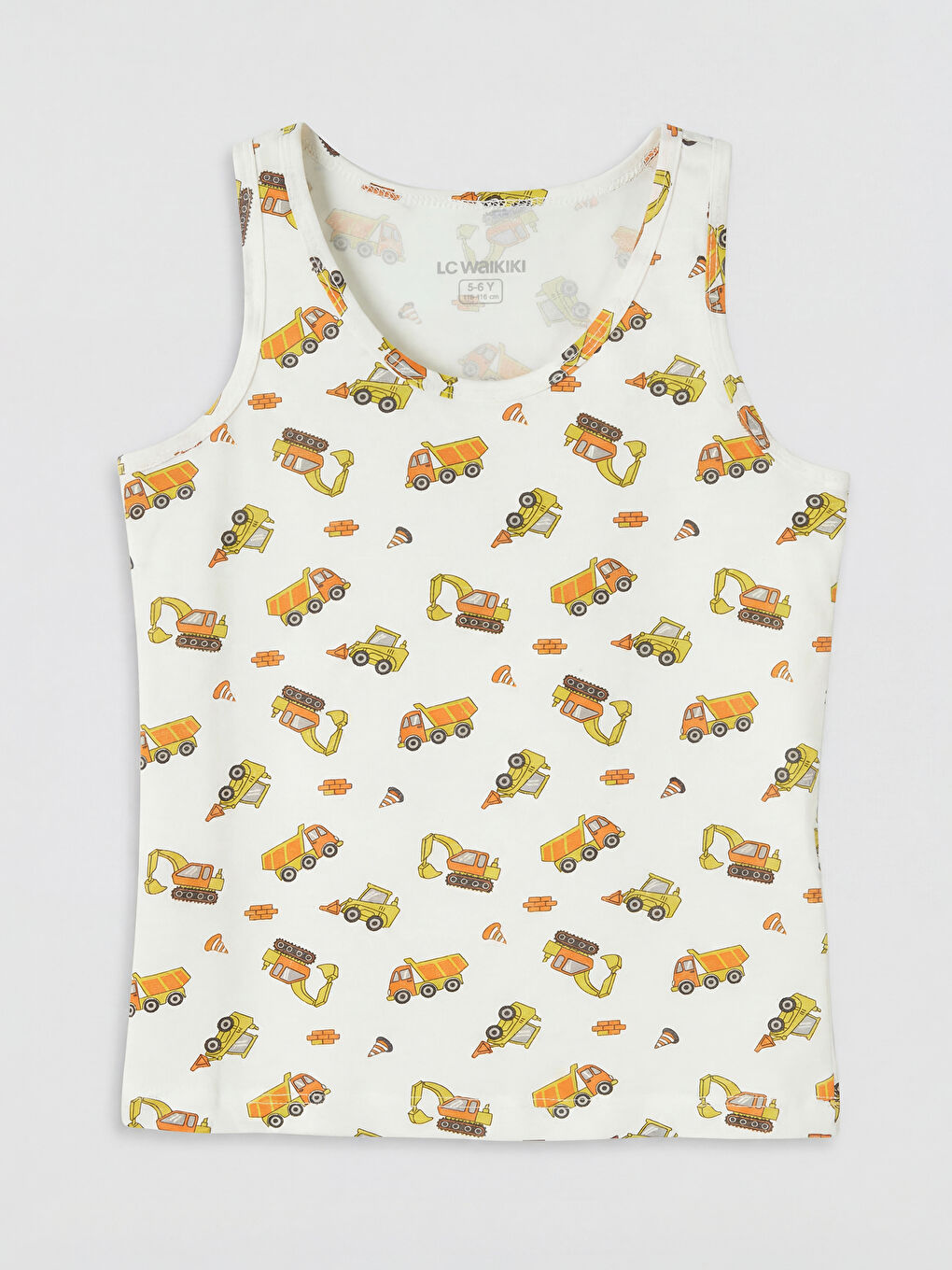 Beyaz Bisiklet Yaka Erkek Çocuk Atlet