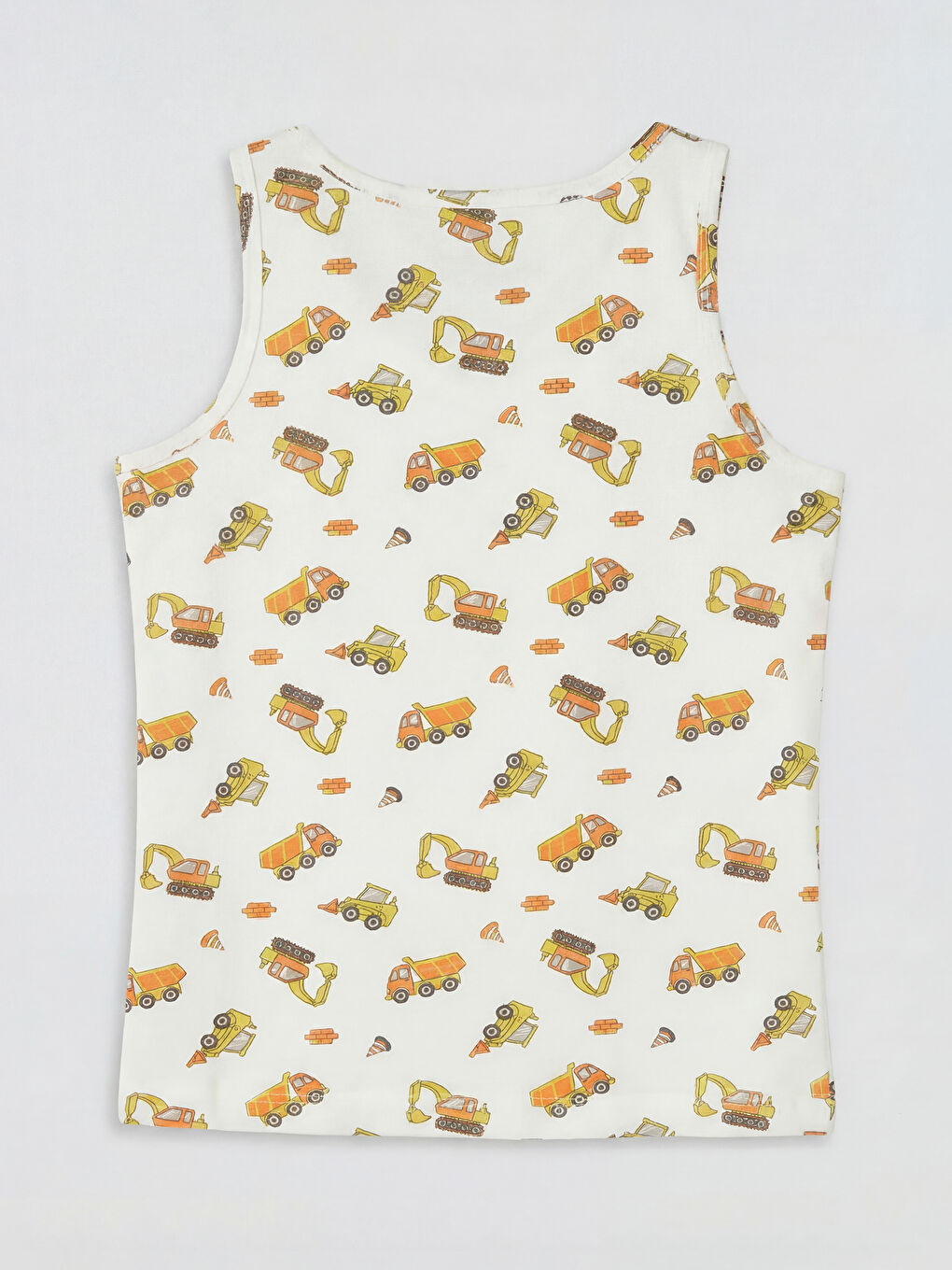 Ekru Bisiklet Yaka Erkek Çocuk Atlet 5'li-8