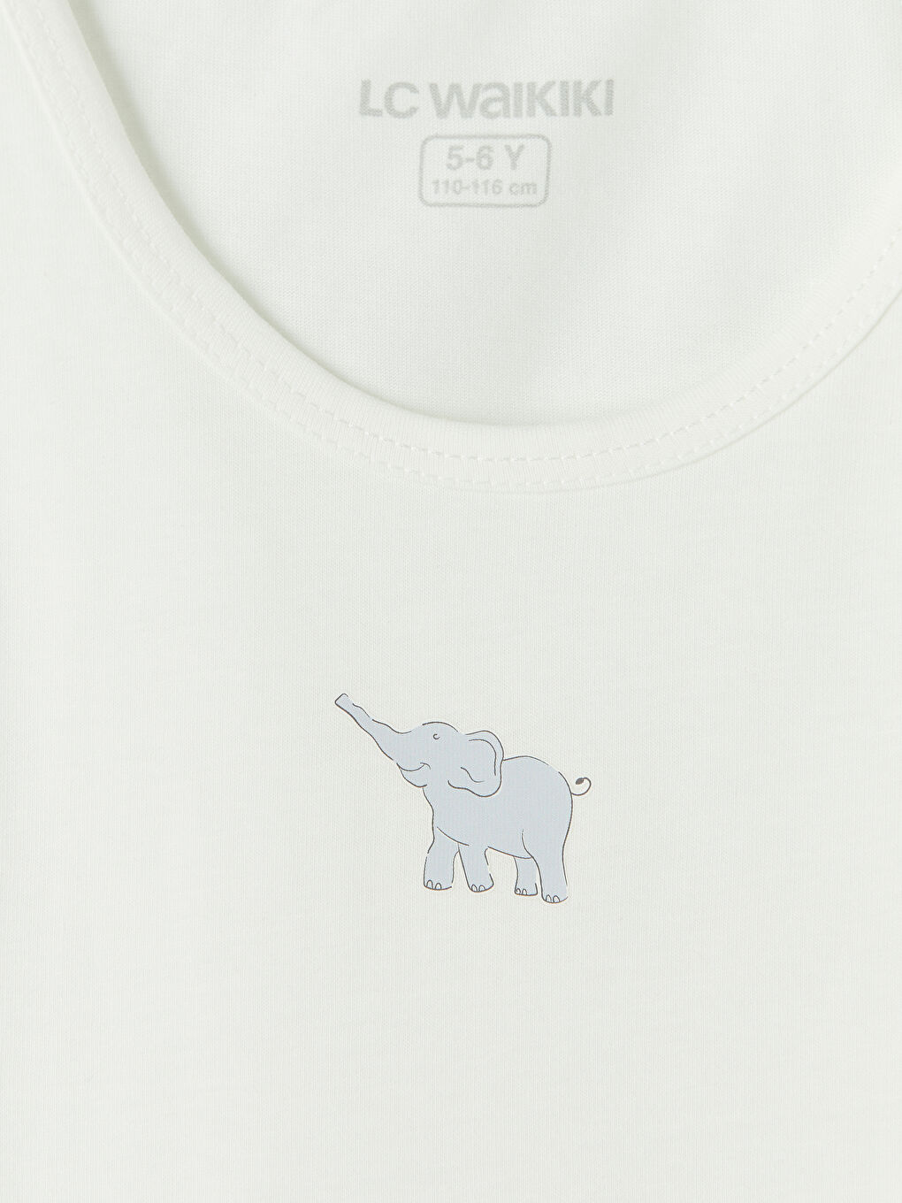 Ekru Bisiklet Yaka Erkek Çocuk Atlet 5'li-10