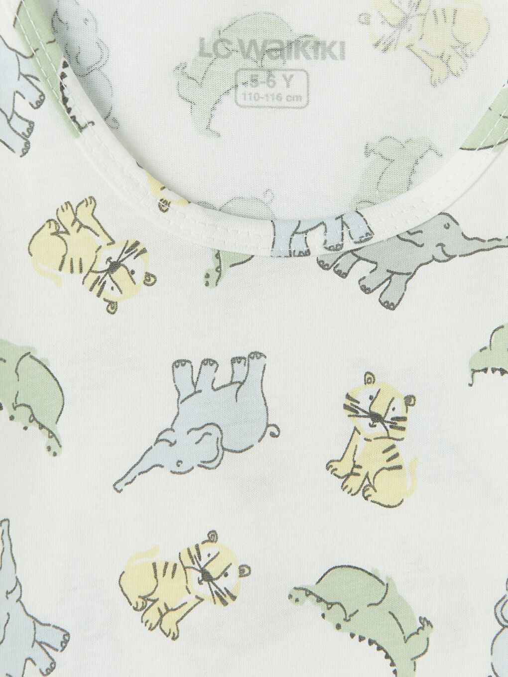 Ekru Bisiklet Yaka Erkek Çocuk Atlet 5'li-11