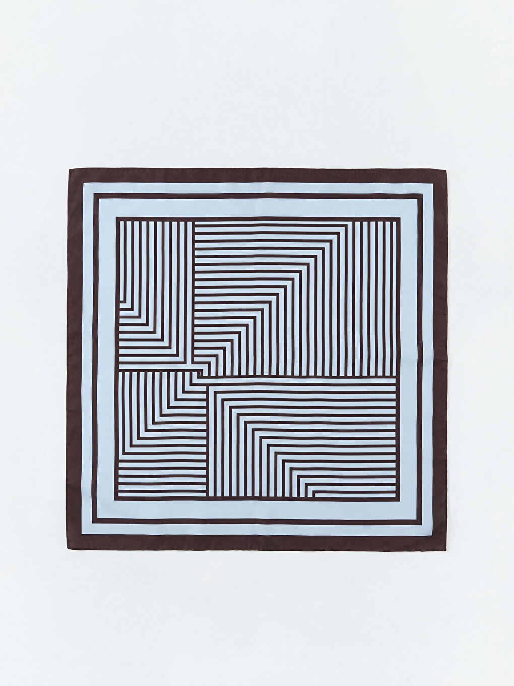 Mavi Desenli Kadın Bandana-4