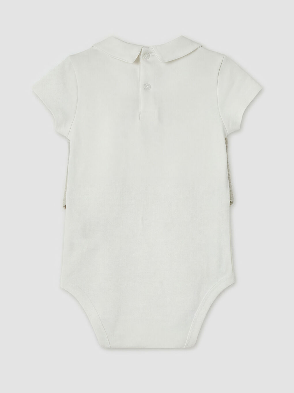 Ekru Erkek Bebek Şortlu Takım-5