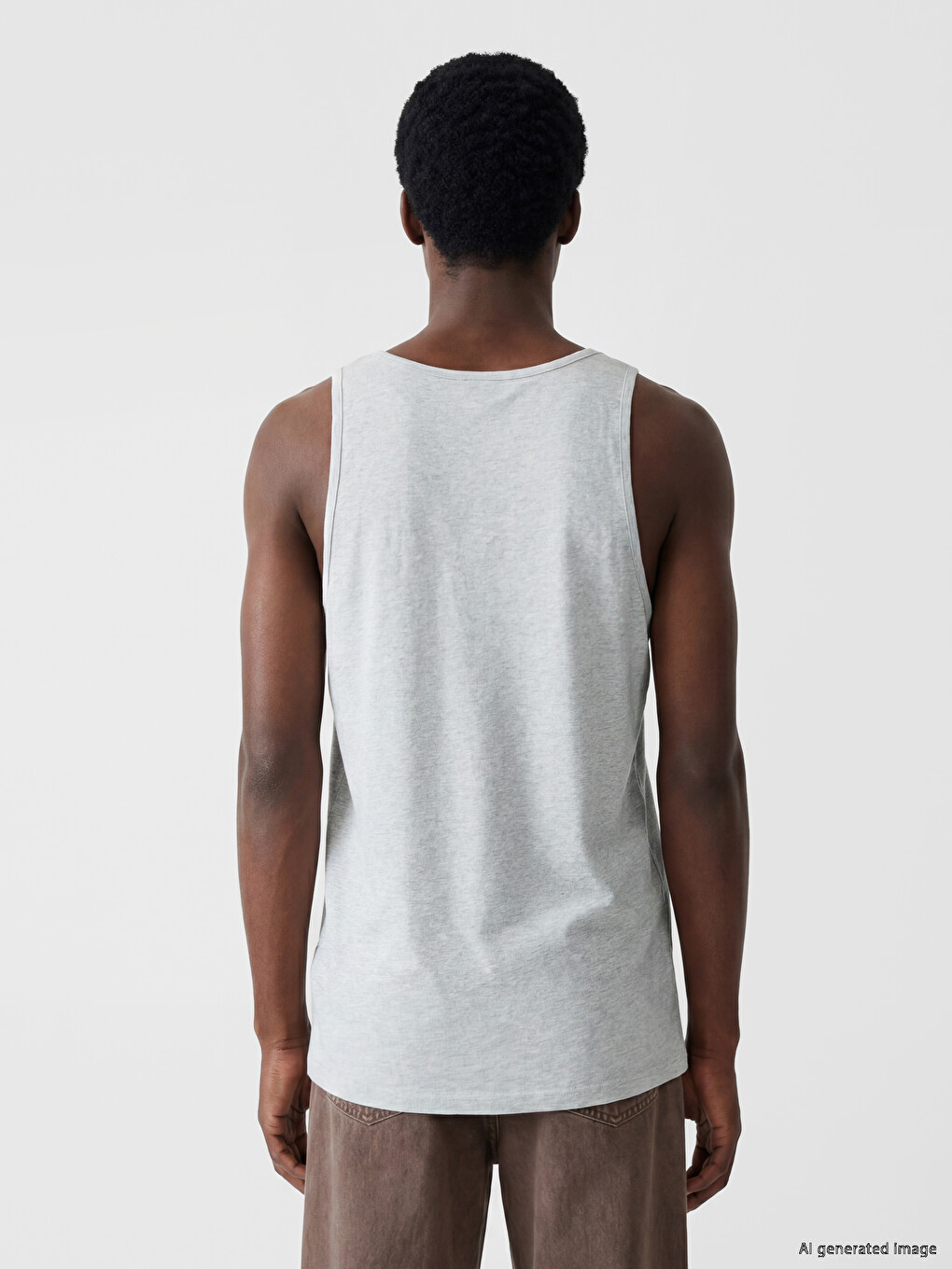 Man Grey Tank Top-3