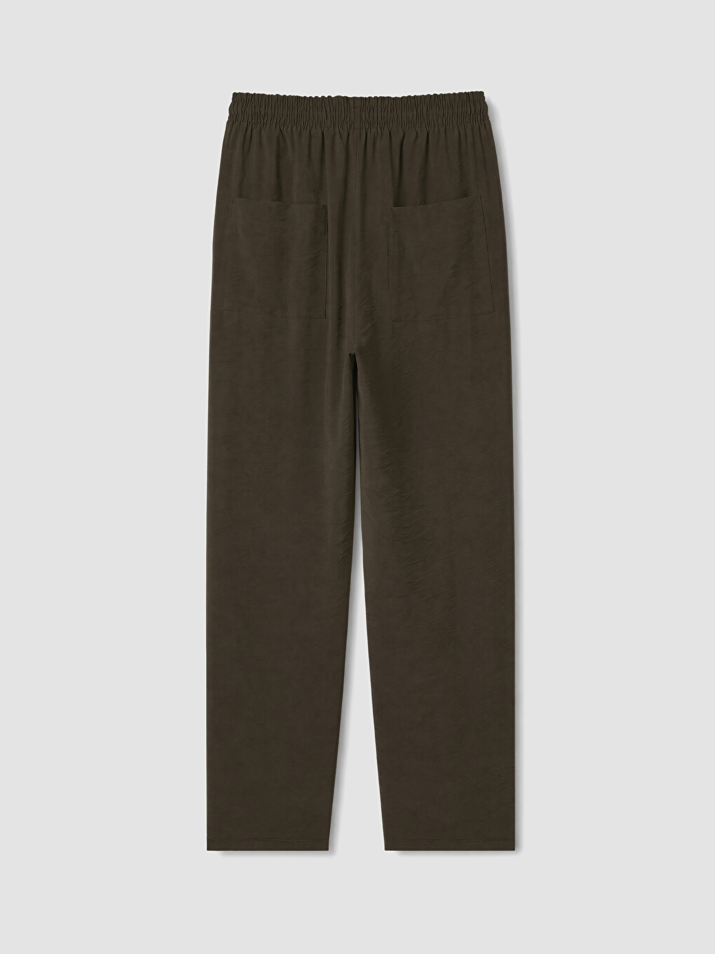 Haki Beli Lastikli Kadın Pantolon-2