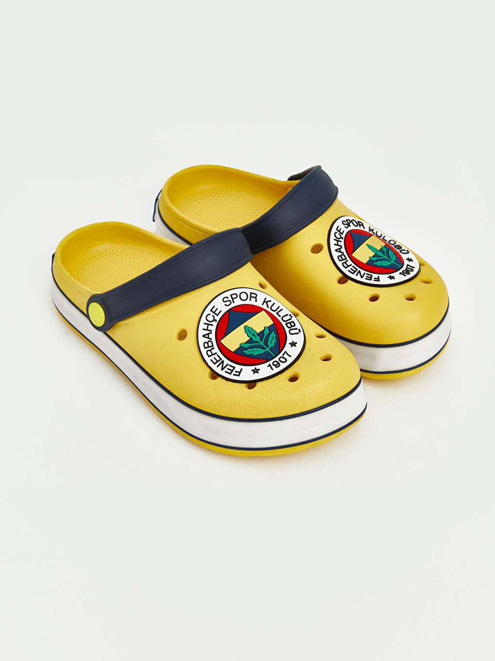 Sarı Fenerbahçe Baskılı Erkek Çocuk Sandalet