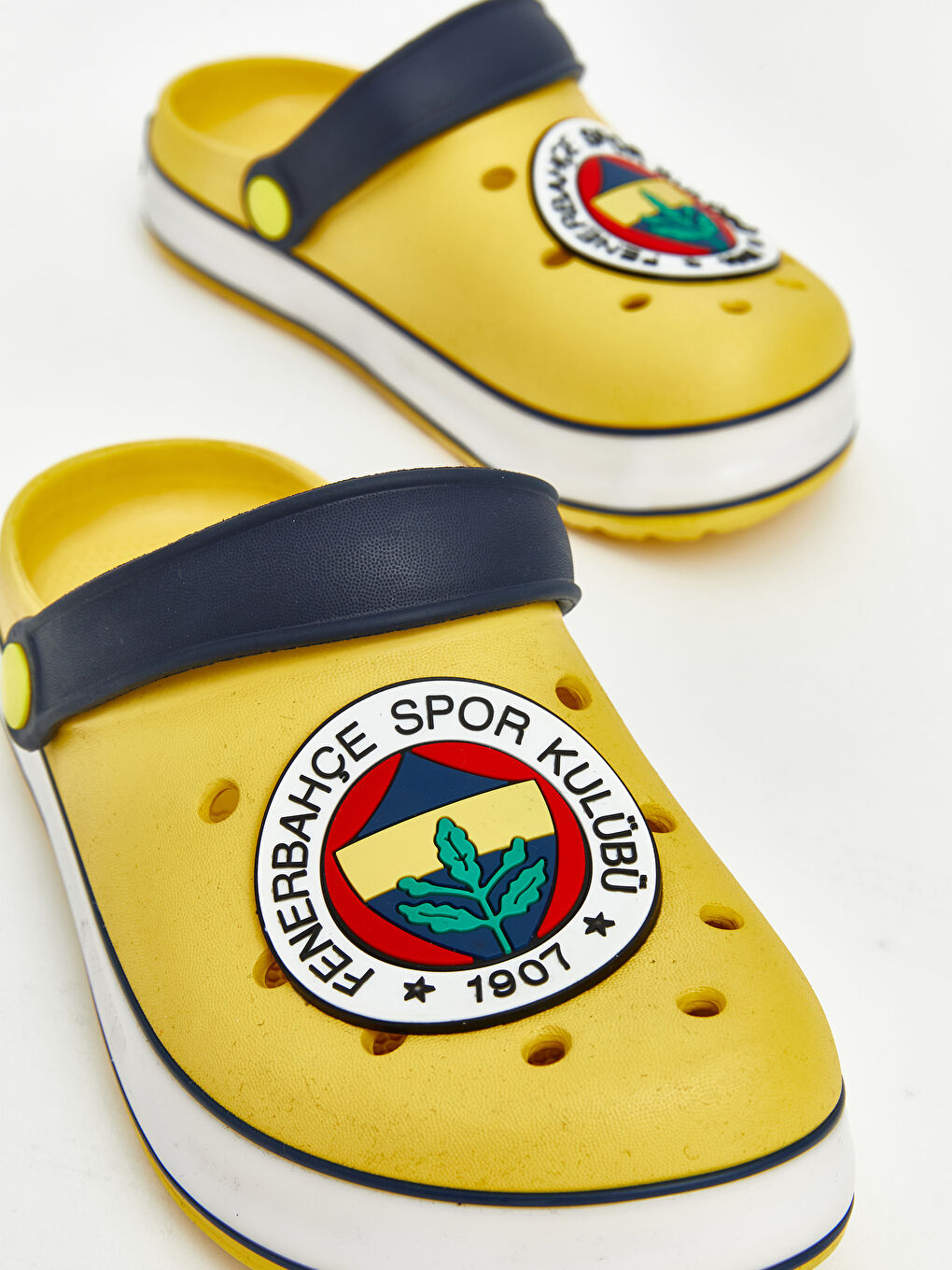 Sarı Fenerbahçe Baskılı Erkek Çocuk Sandalet-2