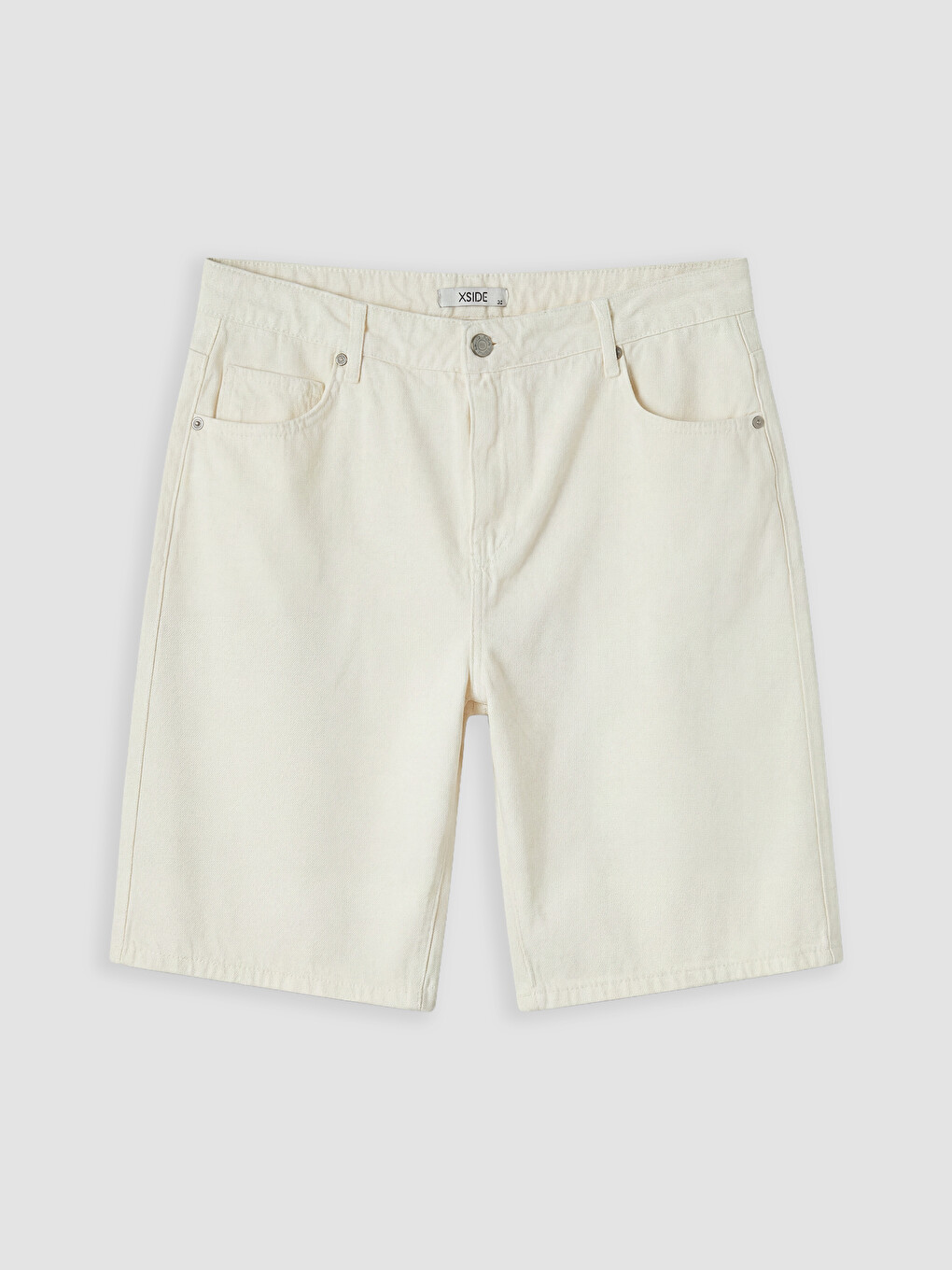 Bej Regular Fit Gabardin Erkek Şort