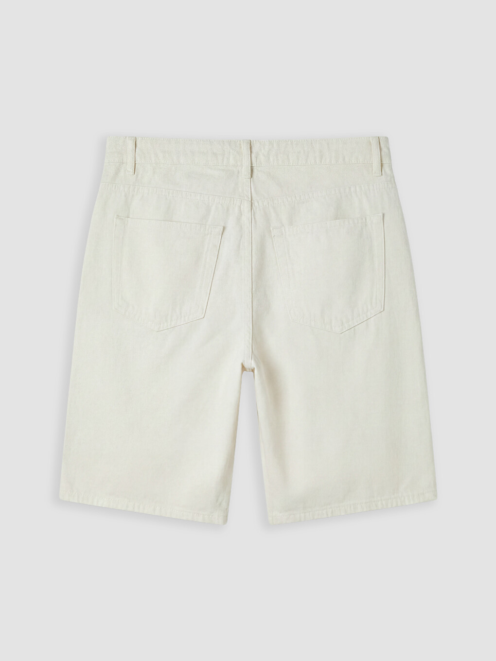 Bej Regular Fit Gabardin Erkek Şort-1