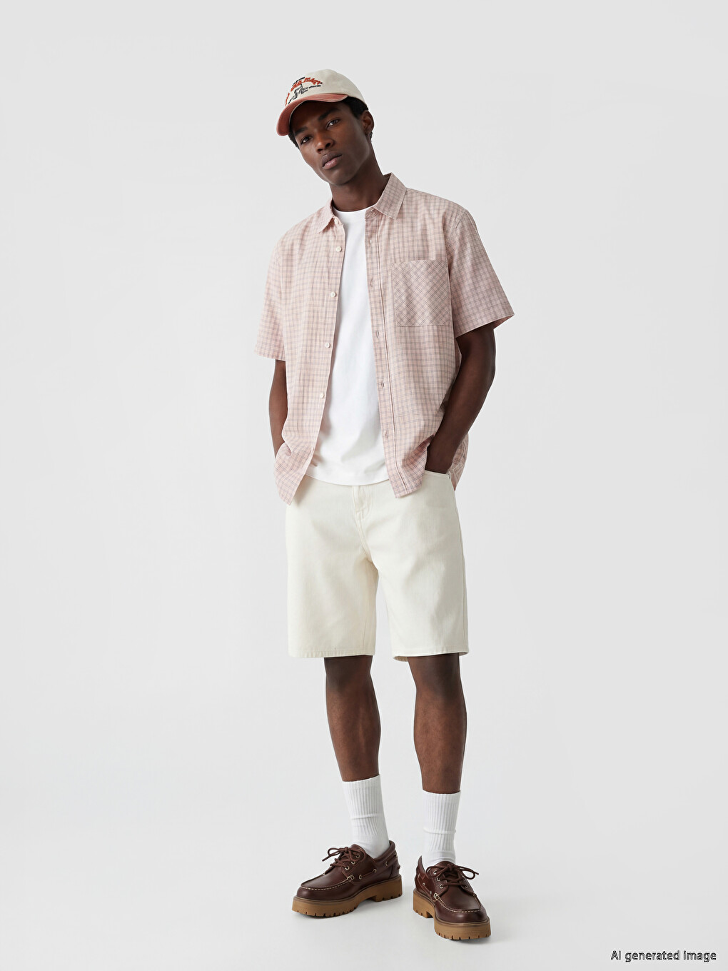 Regular Fit Gabardine Men's Shorts