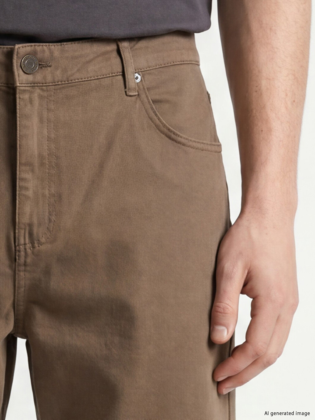 Regular Fit Gabardine Men's Shorts-2