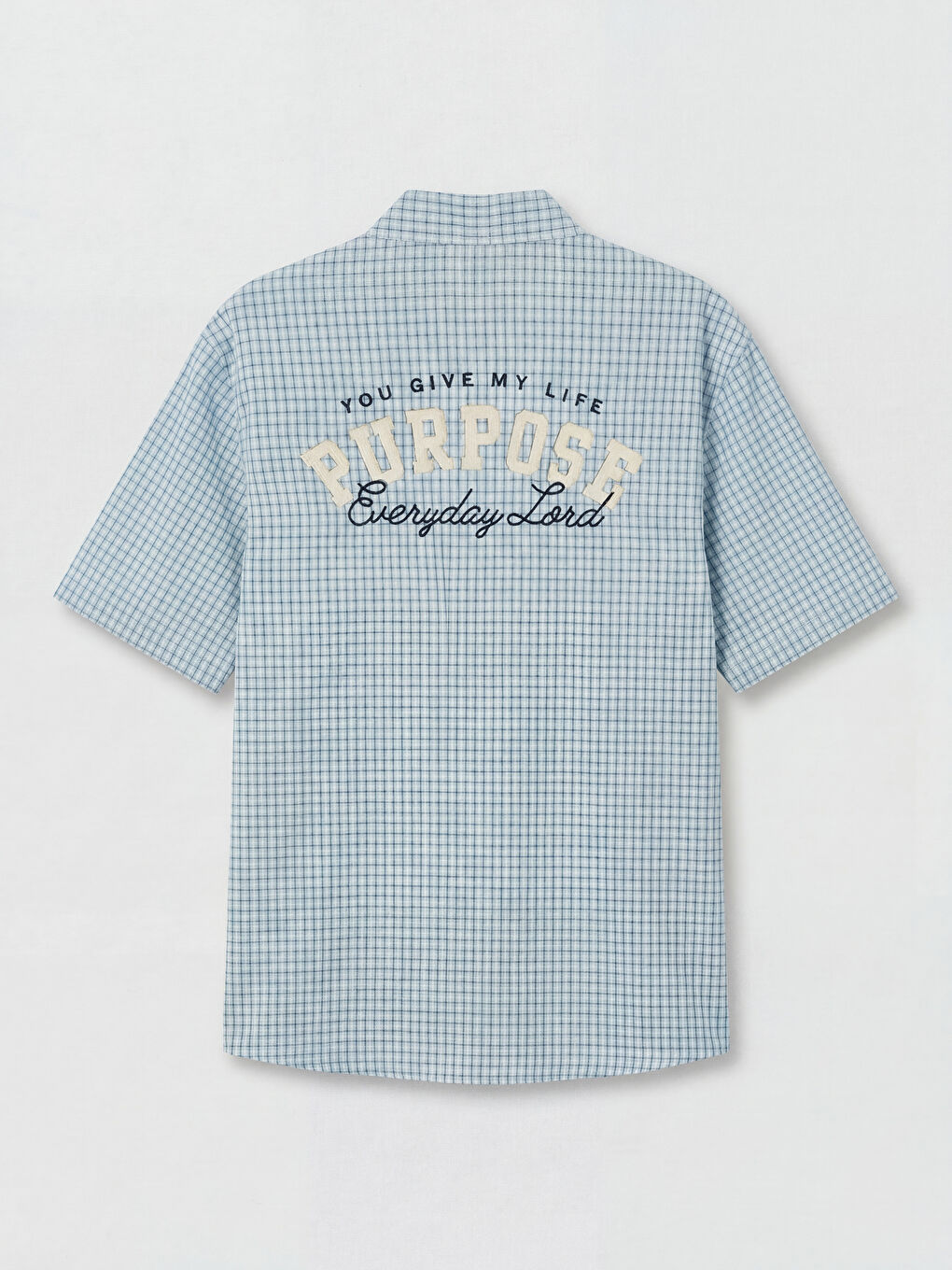 Mavi Regular Fit Ekose Erkek Gömlek-1