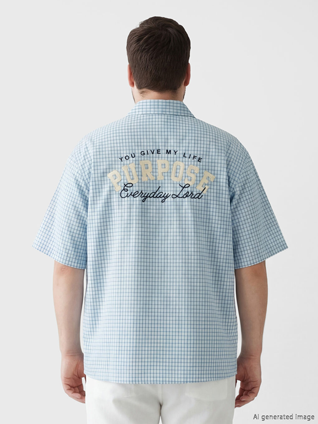 Mavi Regular Fit Ekose Erkek Gömlek-4