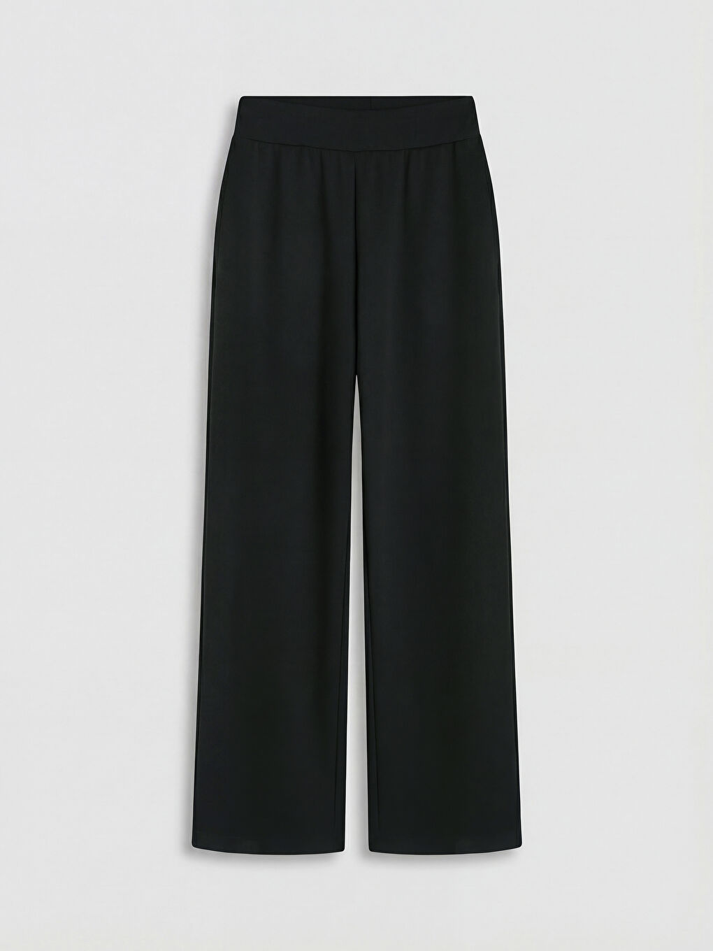 Siyah Beli Lastikli Soft Touch Kadın Eşofman Altı