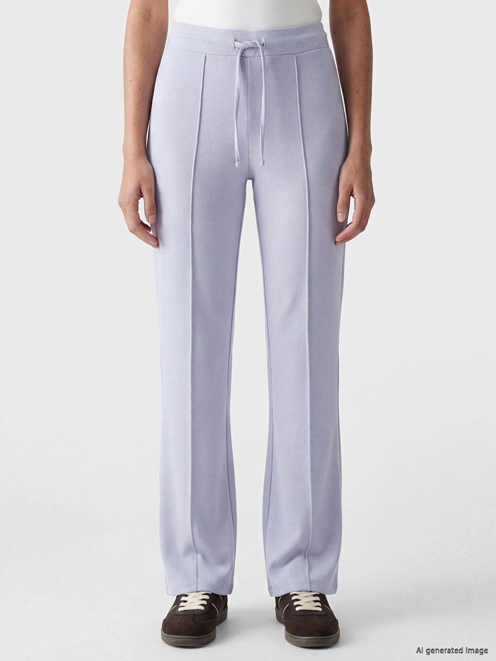 Elastic Waist Women's Sweatpants-1