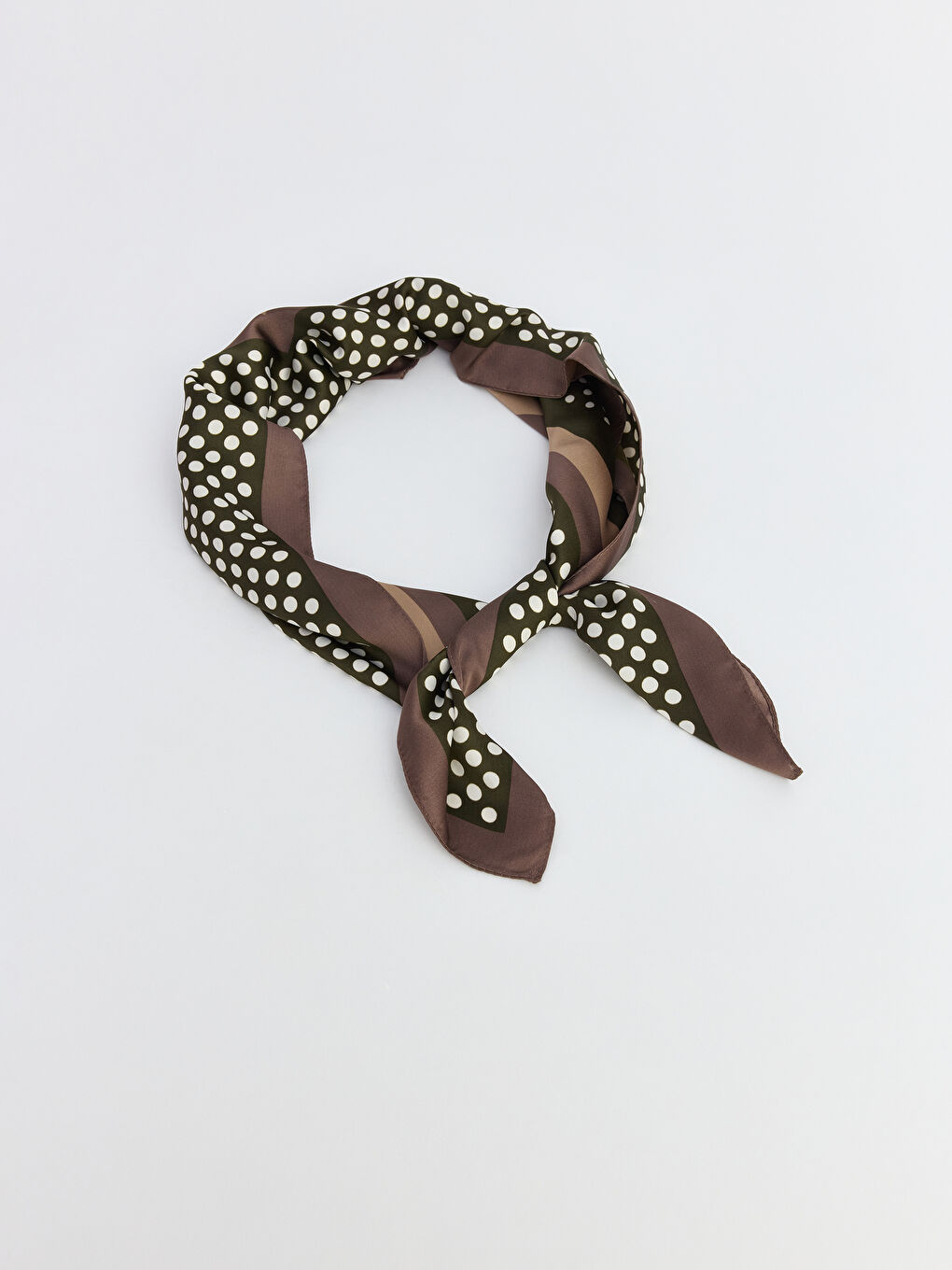 Kahverengi Desenli Kadın Bandana 2'li-1