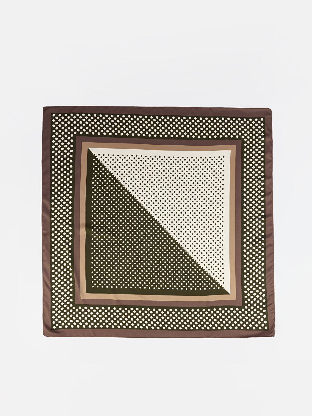 Kahverengi Desenli Kadın Bandana 2'li-3