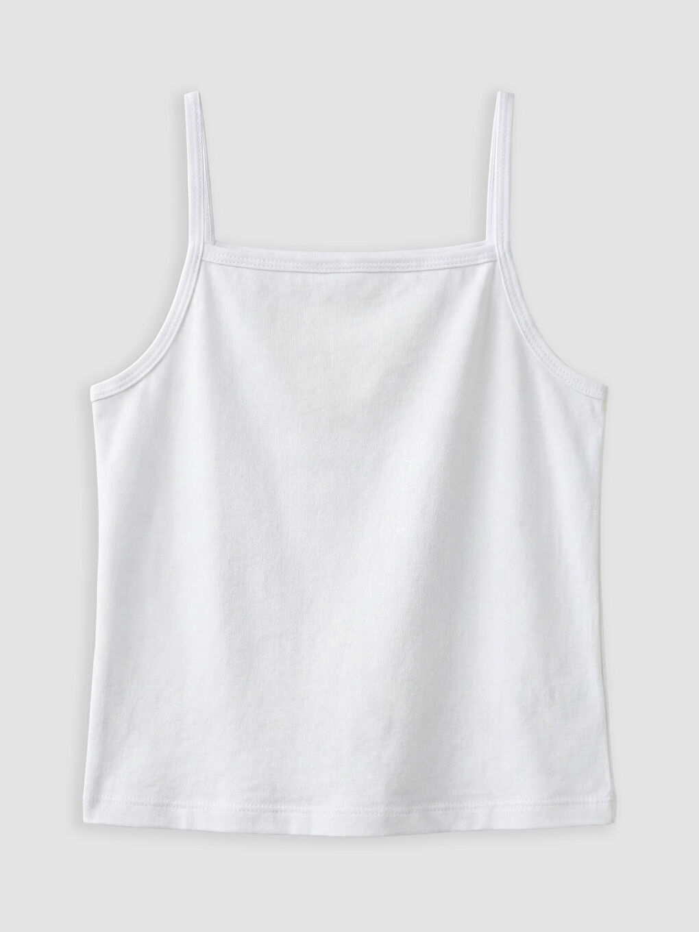 Beyaz İp Askılı Kız Çocuk Atlet 5'li-4