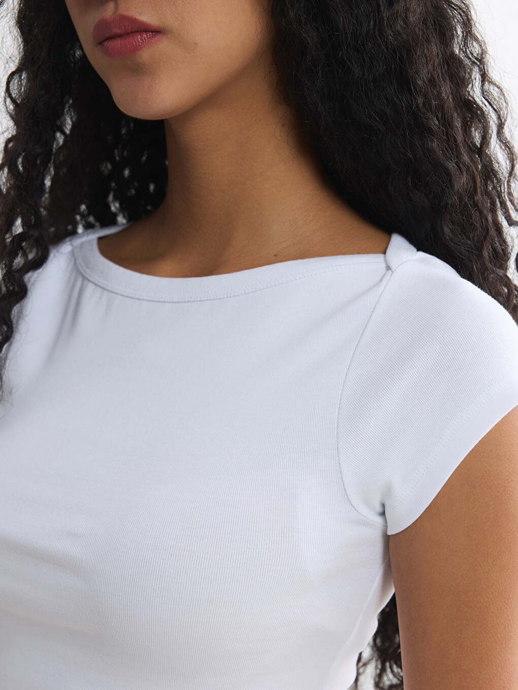 Slash Neck Women's T-Shirt-2