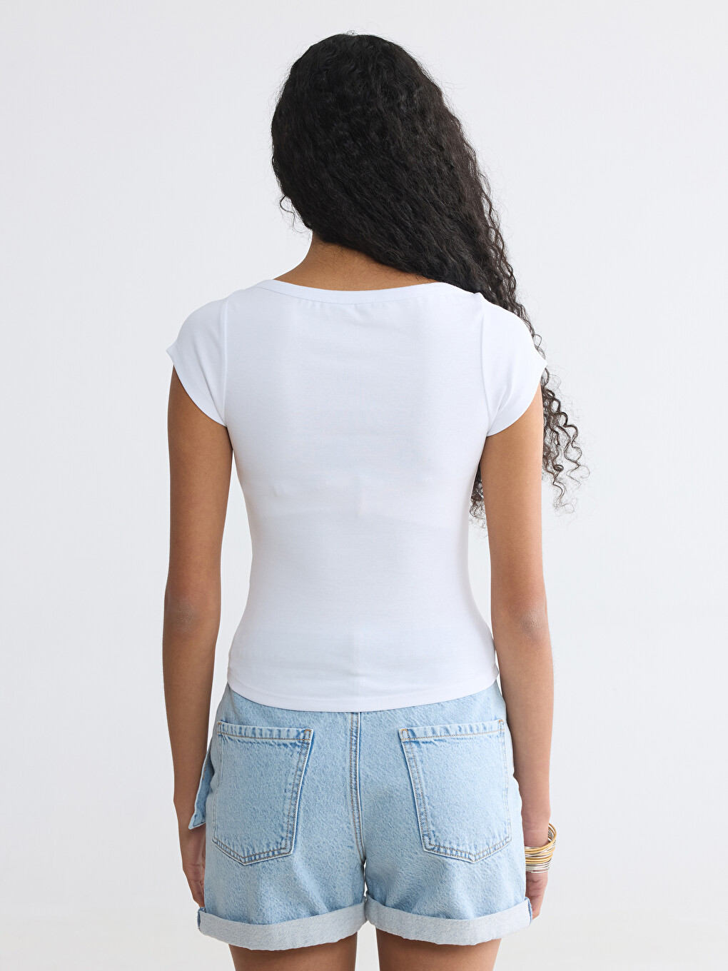 Slash Neck Women's T-Shirt-3