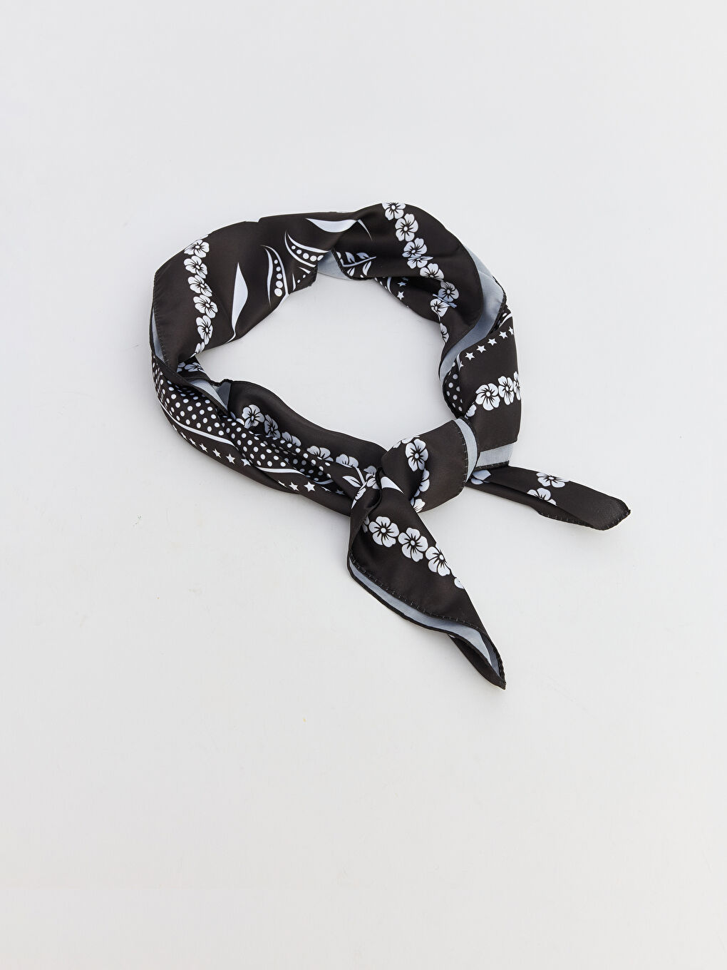 Kahverengi Desenli Kadın Bandana 2'li-2