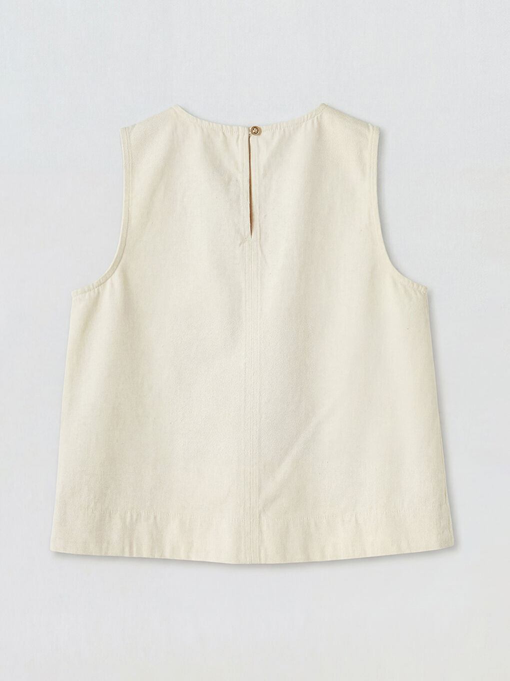 Ekru Bisiklet Yaka Jean Bluz-1