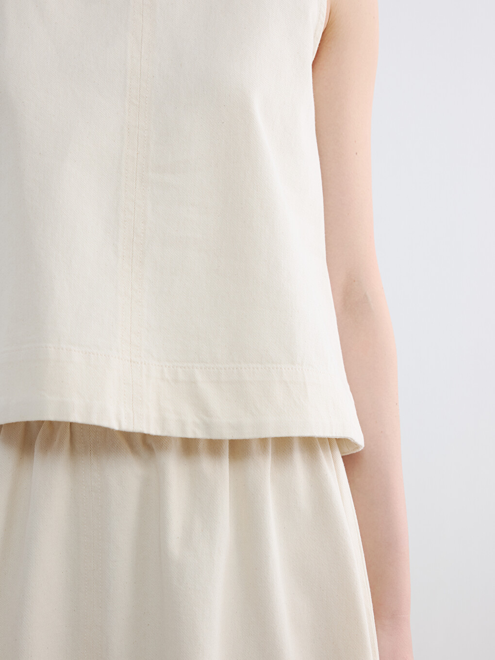 Teksas bluza sa okruglim izrezom-5